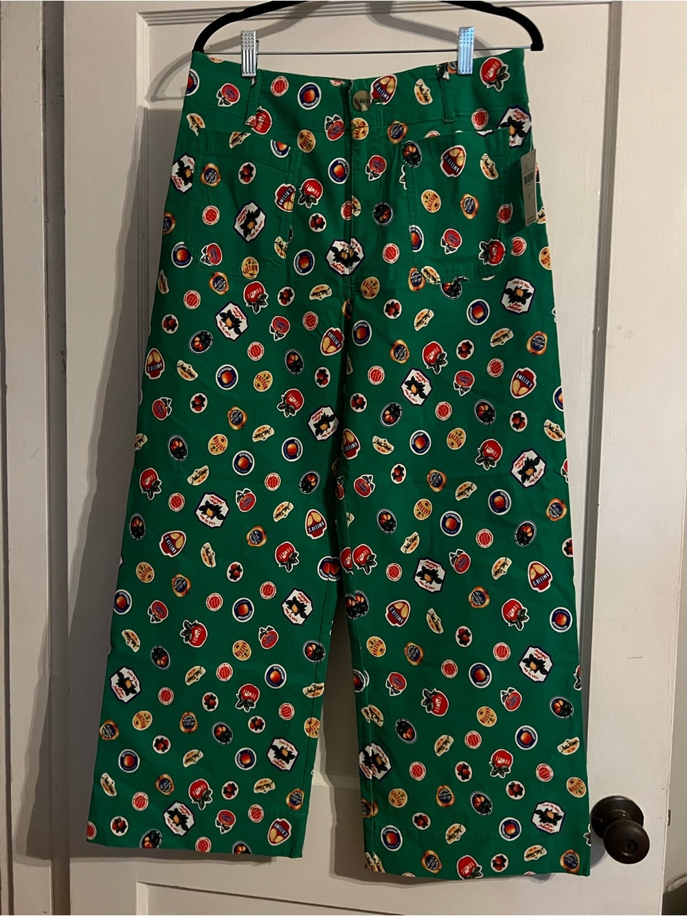 Anthropologie Maeve Coquette Pant, size 31, green